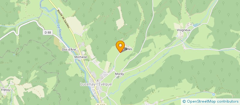 localisation de l'entreprise GAEC MOREAU  LUCENAY-L'EVEQUE