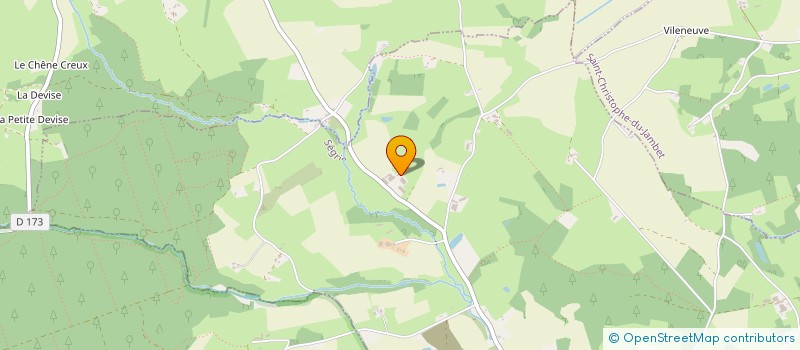 localisation de l'entreprise GAEC MORGAND  SEGRIE