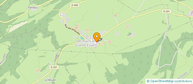 localisation de l'entreprise GAEC MOUGIN FRERES à LES PLAINS-ET-GRANDS-ESSARTS