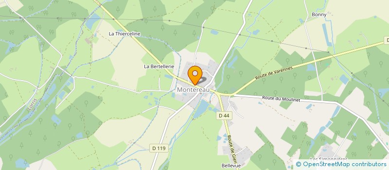 localisation de l'entreprise GAEC MOULIN ETANG  LA COUR-MARIGNY