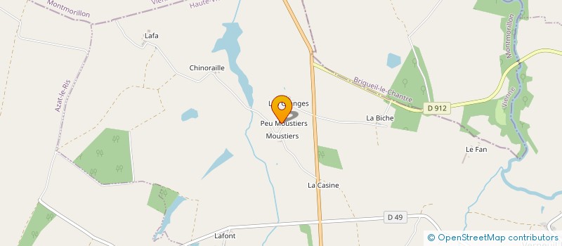 localisation de l'entreprise GAEC MOUSTIERS  VERNEUIL-MOUSTIERS