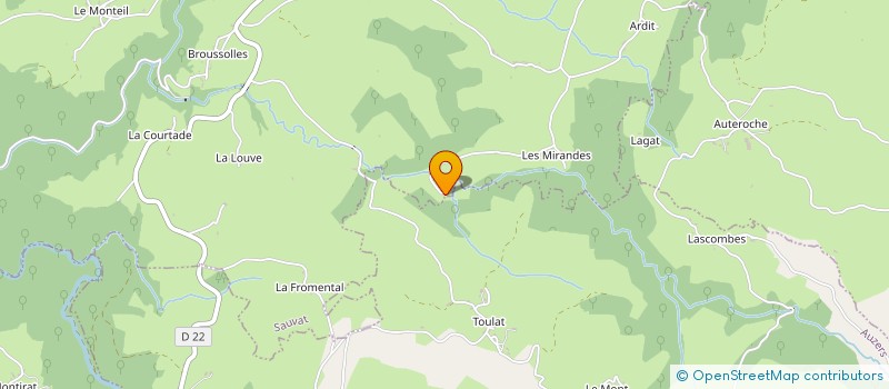 localisation de l'entreprise GAEC MP RISPAL à SAUVAT