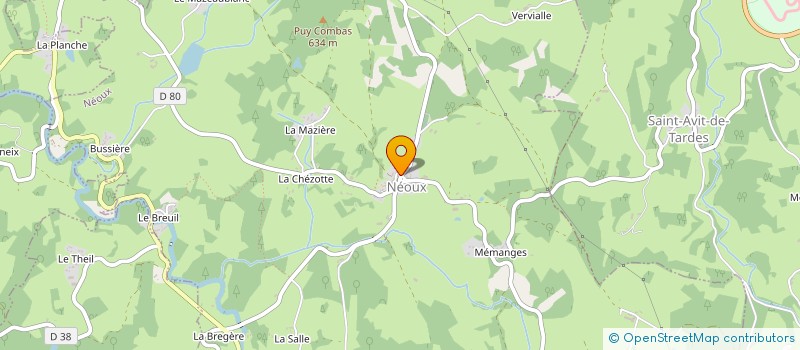 localisation de l'entreprise GAEC MUNNE-GARMAZE à NEOUX