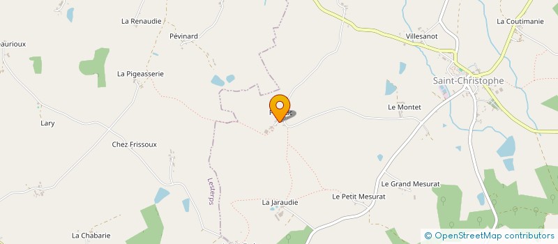 localisation de l'entreprise GAEC MURIEL à SAINT-CHRISTOPHE