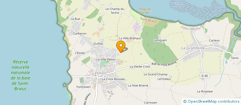 localisation de l'entreprise GAEC MYTILICOLE BAILLY à HILLION