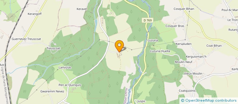 localisation de l'entreprise GAEC NEVEZ DE RUN AR VRAC'H à PLEYBER-CHRIST