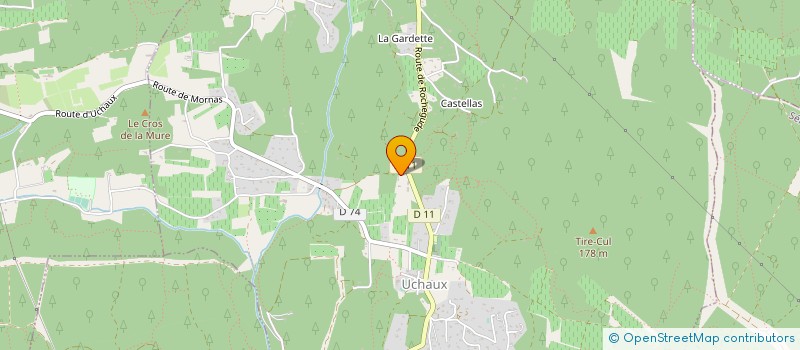 localisation de l'entreprise GAEC NICOLAS FRERES  UCHAUX