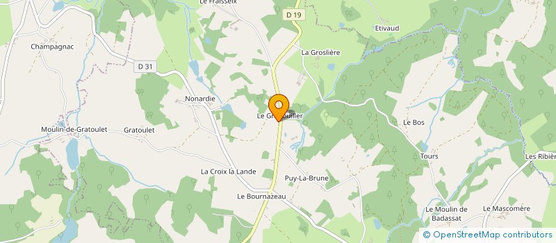 localisation de l'entreprise GAEC NICOLAS PERE ET FILS à LA PORCHERIE