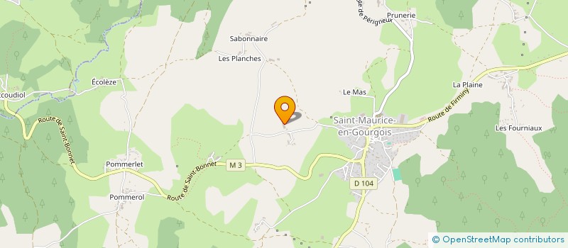 localisation de l'entreprise GAEC NIRONDELLE à SAINT-MAURICE-EN-GOURGOIS