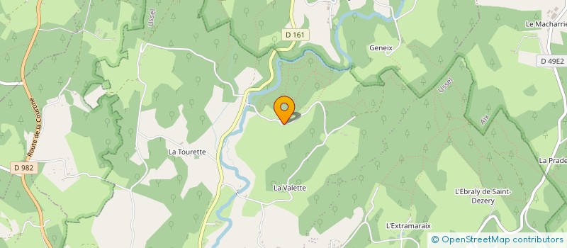 localisation de l'entreprise GAEC NORLIM à USSEL
