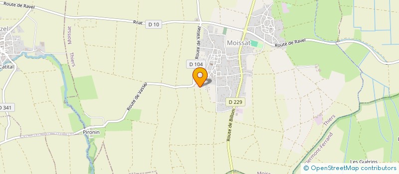 localisation de l'entreprise GAEC NUGEYRE  MOISSAT