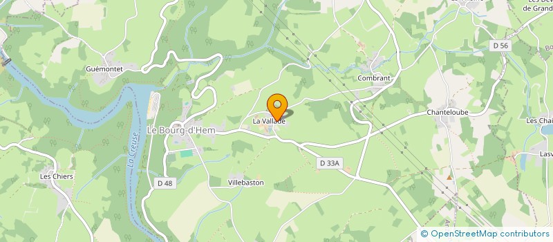 localisation de l'entreprise GAEC OCTOBRE  LE BOURG D'HEM