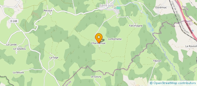 localisation de l'entreprise GAEC ODOUL DE CHARMENSAC à VAL D'ARCOMIE