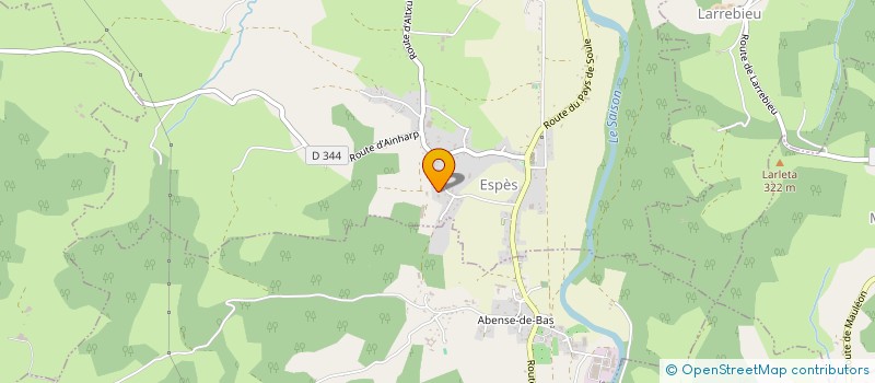 localisation de l'entreprise GAEC OIHANTXOKO  ESPES-UNDUREIN