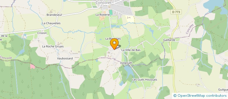 localisation de l'entreprise GAEC ONNO-YSSEMBOURG à NEANT-SUR-YVEL