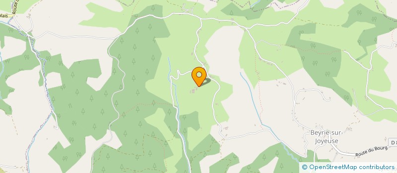 localisation de l'entreprise GAEC  ORIXIA  BEYRIE-SUR-JOYEUSE