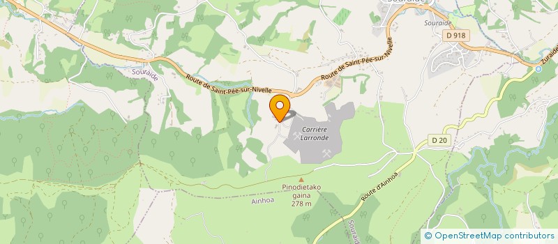 localisation de l'entreprise GAEC OSKOITIA à SOURAIDE