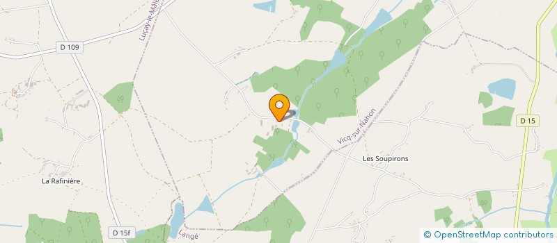 localisation de l'entreprise GAEC OUCHET-BERTHELOT à VICQ-SUR-NAHON