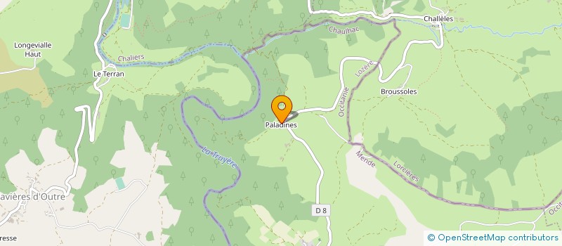 localisation de l'entreprise GAEC PALADINES à CHAULHAC