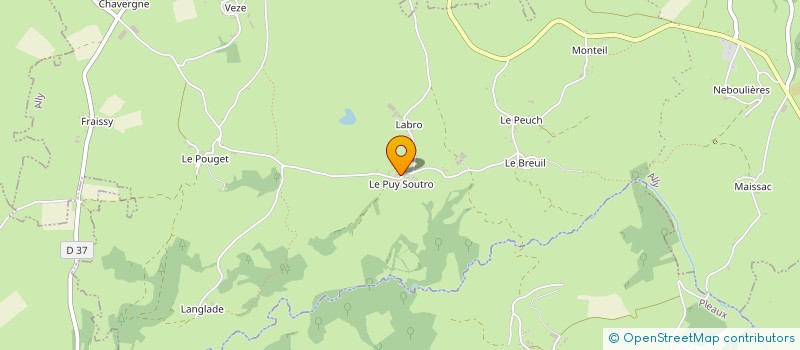 localisation de l'entreprise GAEC PALHES à ALLY
