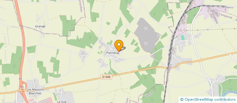 localisation de l'entreprise GAEC PANNESAC  LIMALONGES