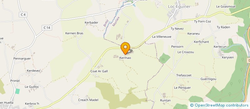 localisation de l'entreprise GAEC PAPE à PLOUDIRY