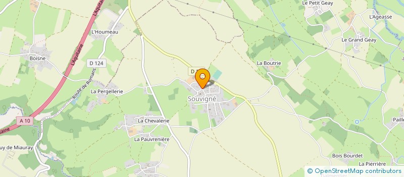localisation de l'entreprise GAEC PAPET BERGER à SOUVIGNE