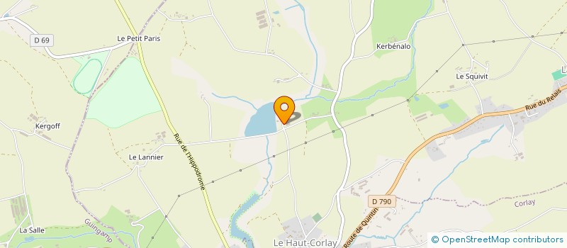 localisation de l'entreprise GAEC PARTIEL LAITIER DE LA RIVIERE à LE HAUT-CORLAY