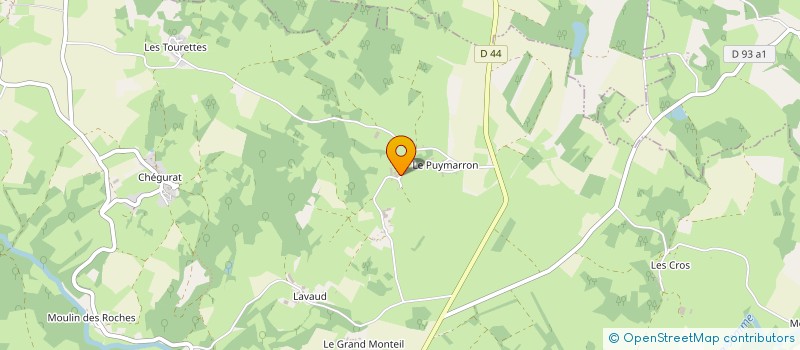 localisation de l'entreprise GAEC PASTOUREM à CHATEAUPONSAC