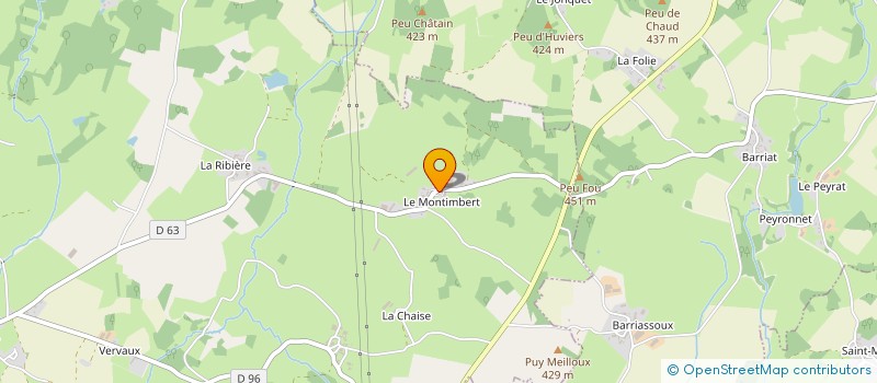 localisation de l'entreprise GAEC PASTY à SAINT-PRIEST-LA-PLAINE