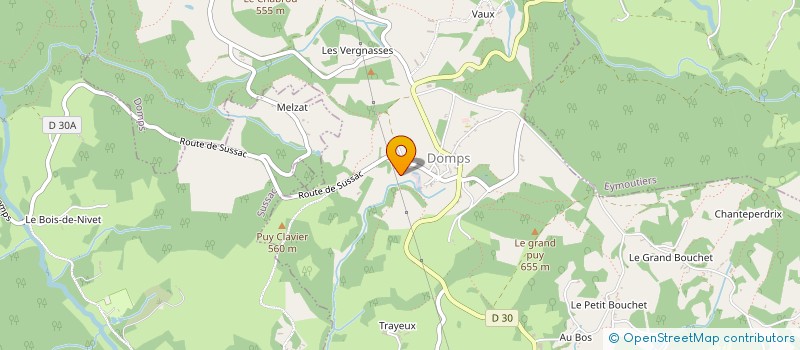 localisation de l'entreprise GAEC PAUTOUT à DOMPS