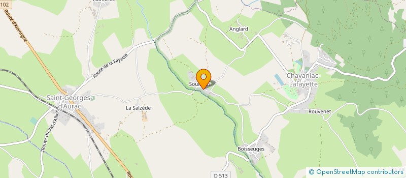 localisation de l'entreprise GAEC PAYS DE LAFAYETTE 2 à CHAVANIAC-LAFAYETTE