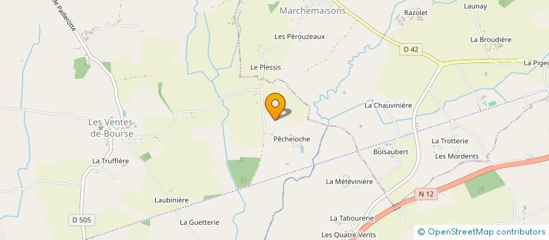 localisation de l'entreprise GAEC PECHELOCHE à LES VENTES DE BOURSE