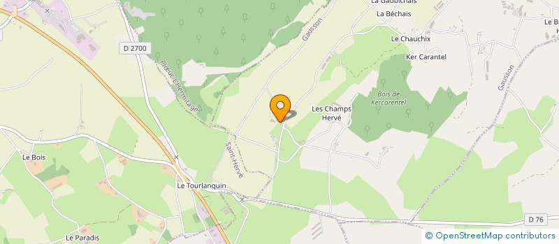 localisation de l'entreprise GAEC PECHEUX BOSSIGUEL à GAUSSON