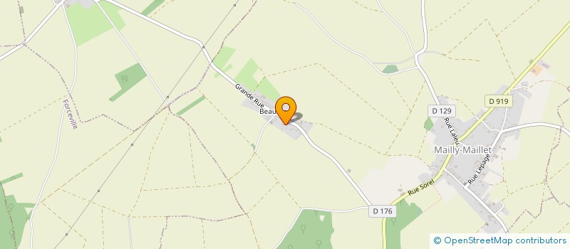 localisation de l'entreprise GAEC PECOUL GILLES ET JOCELYN  LOUVENCOURT