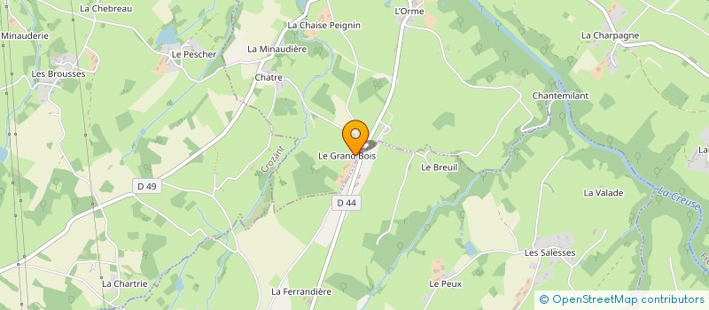 localisation de l'entreprise GAEC PEIGNIN-PELLETIER à FRESSELINES