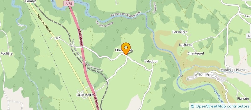 localisation de l'entreprise GAEC PELIGRY A CHAMBARON à VAL D'ARCOMIE