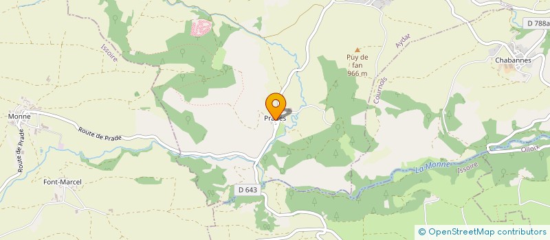 localisation de l'entreprise GAEC PELLISSIER à SAULZET-LE-FROID