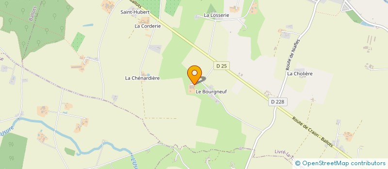 localisation de l'entreprise GAEC PELLUAU  LIVRE-LA-TOUCHE