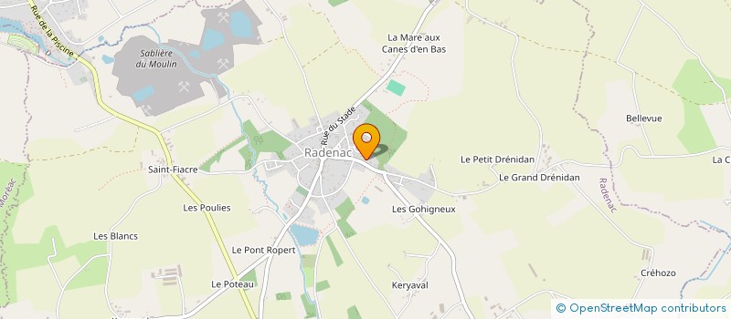 localisation de l'entreprise GAEC PENN YAR à RADENAC