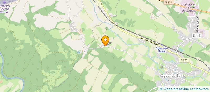 localisation de l'entreprise GAEC PENTECOT à OGEU-LES-BAINS