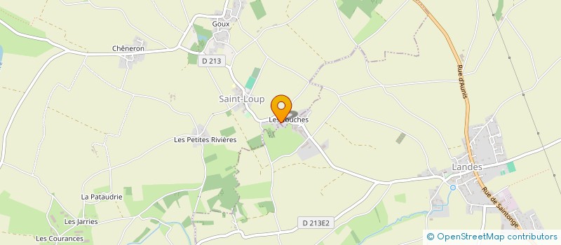 localisation de l'entreprise GAEC PEPINIERE LES HERBES FOLLES  SAINT-LOUP