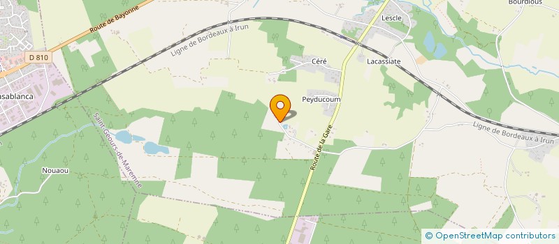 localisation de l'entreprise GAEC PEPINIERES COTE SUD DES LANDES  SAINT-GEOURS-DE-MAREMNE