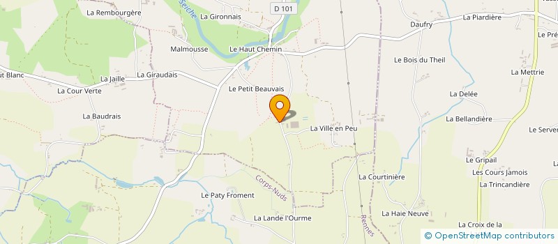 localisation de l'entreprise GAEC PERAITTE  NOUVOITOU