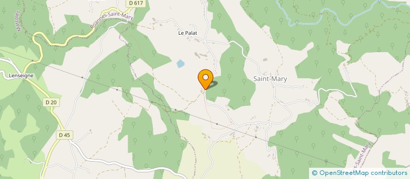 localisation de l'entreprise GAEC PERRET FRERES à ROANNES-SAINT-MARY
