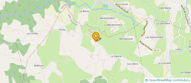 localisation de l'entreprise GAEC PERRICHON à SAINT-HEAND
