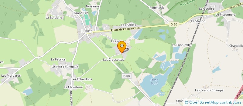 localisation de l'entreprise GAEC PERRIN JM à LUANT