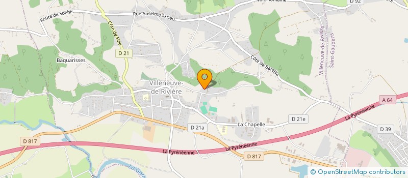 localisation de l'entreprise GAEC PEY à VILLENEUVE-DE-RIVIERE