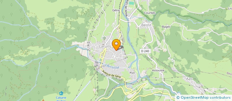 localisation de l'entreprise GAEC PEYRE LAVIGNE à LARUNS