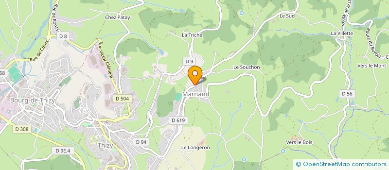 localisation de l'entreprise GAEC PHILIPPE à THIZY-LES-BOURGS